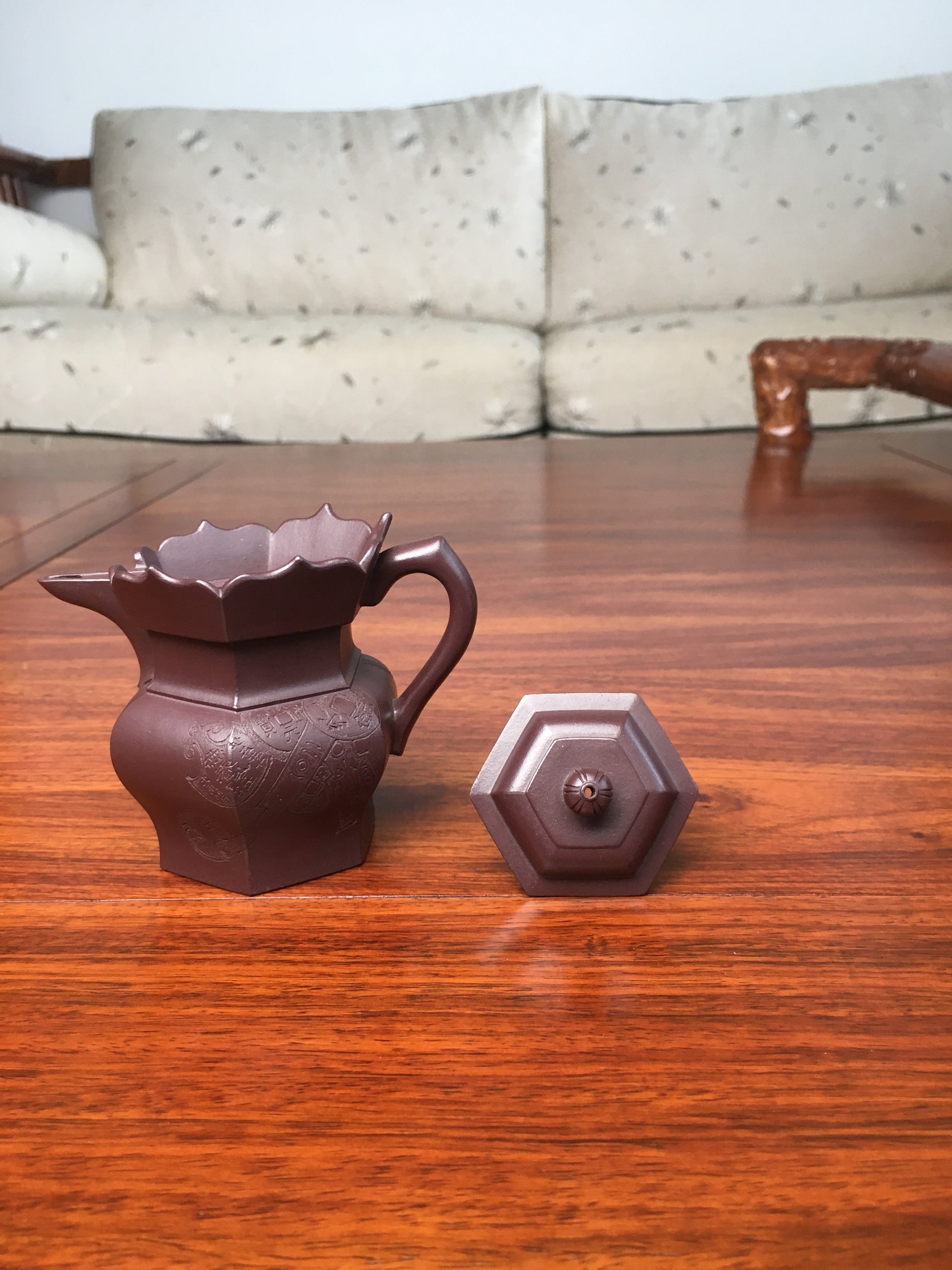 asian teapot in China details