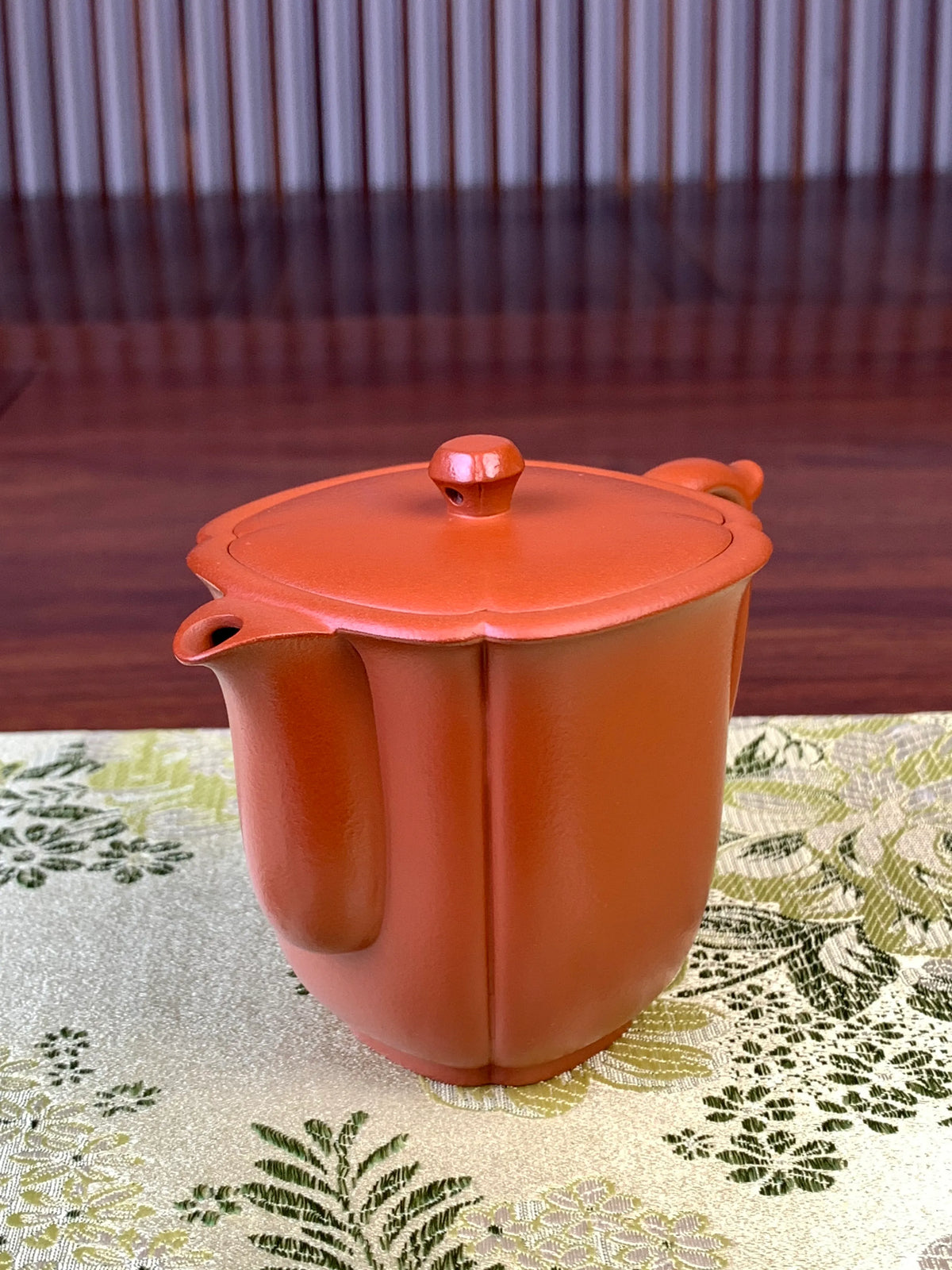 beautiful teapot handmade by craftsman right view