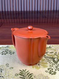 beautiful teapot handmade by craftsman left view