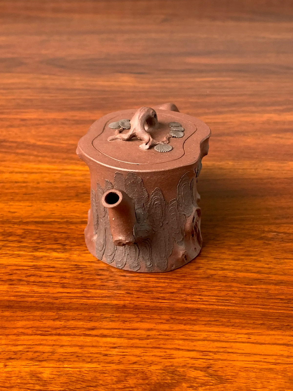 Spout of this beautiful teapot called “Pine Tree.”