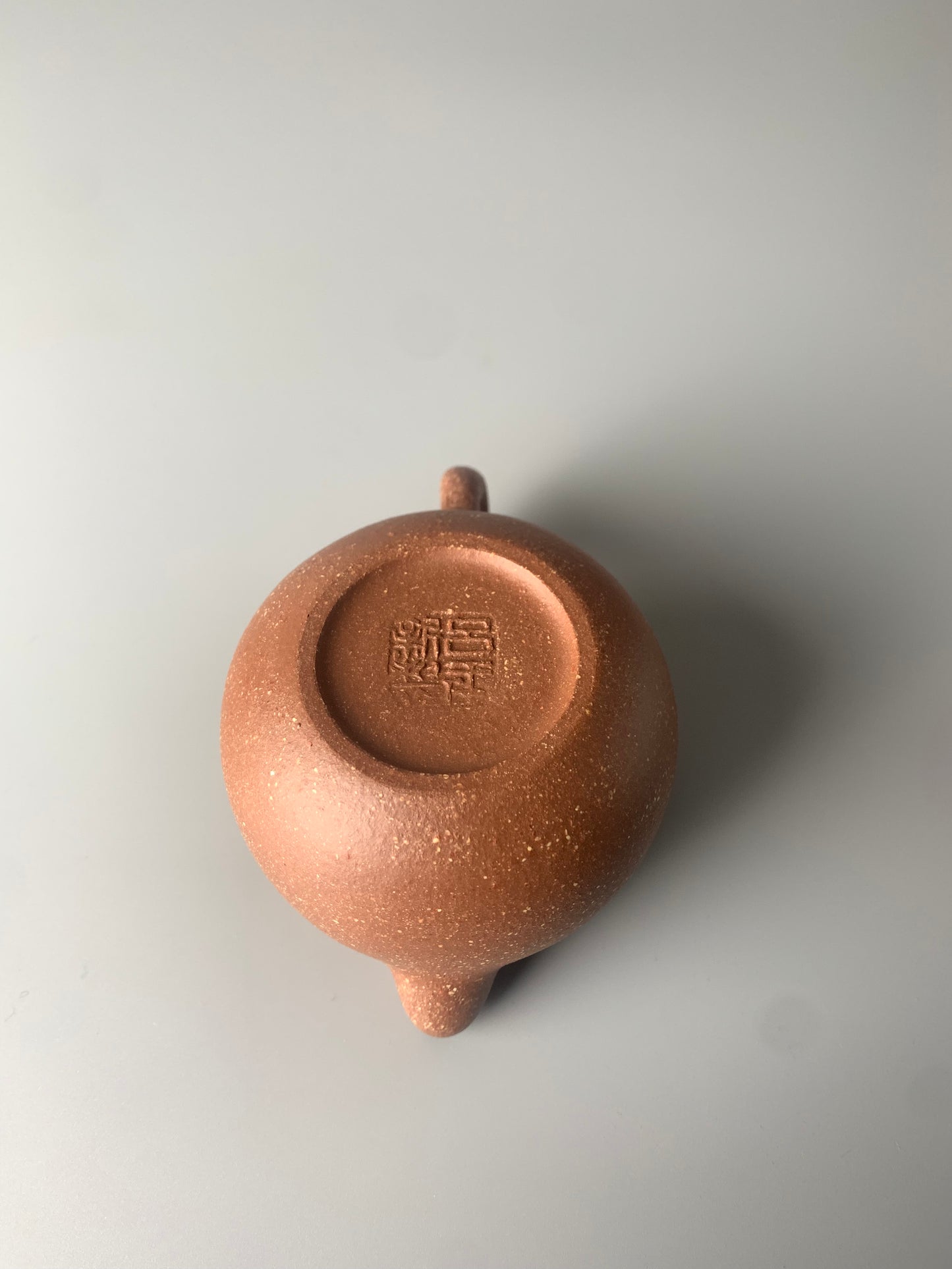 the bottom of the handmade yixing teapot