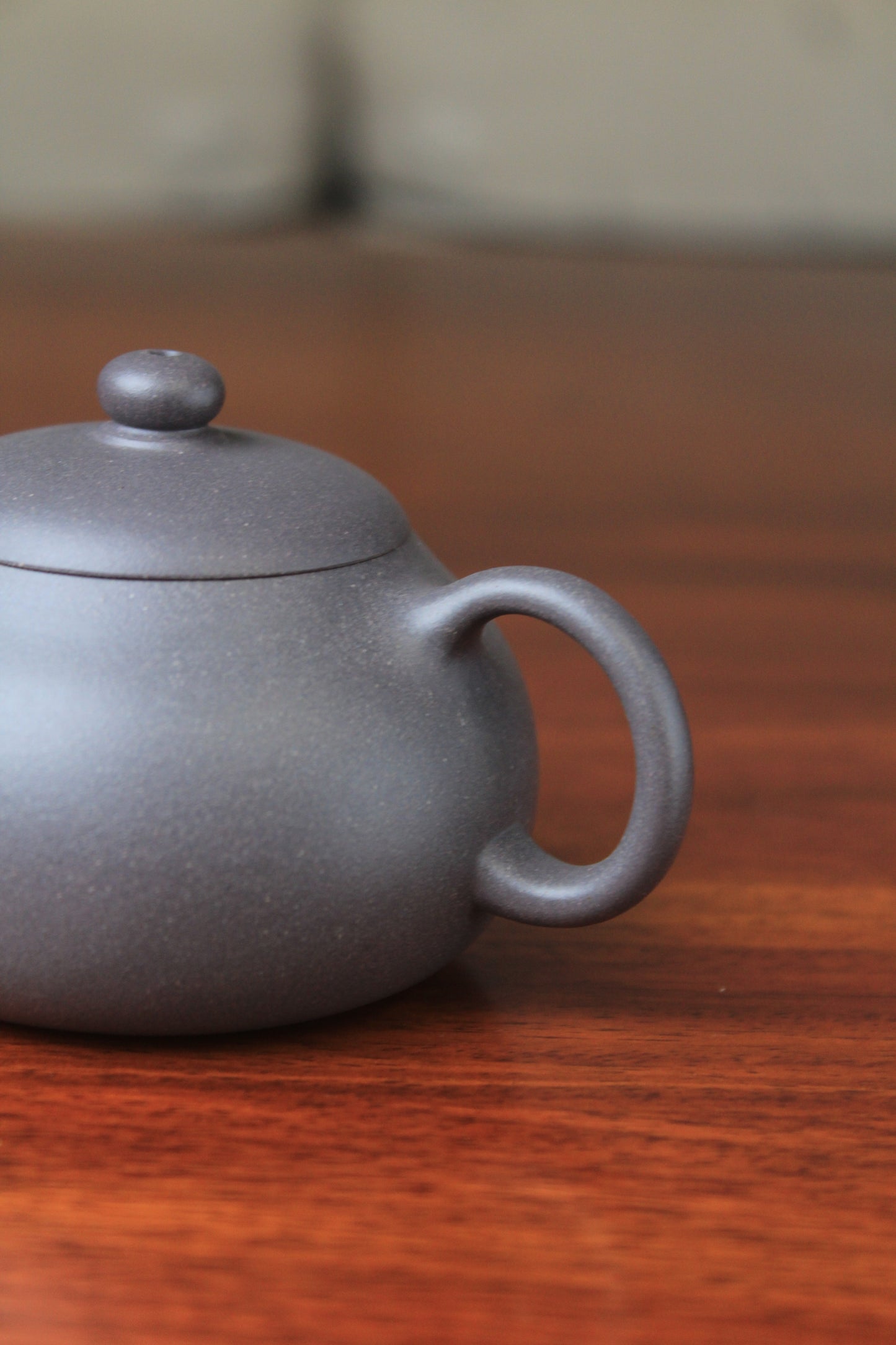 handle of chinese teapot xishi on the table