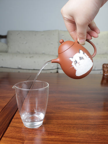 The Pour of the Chinese teapot. The pour of the teapot is excellent.