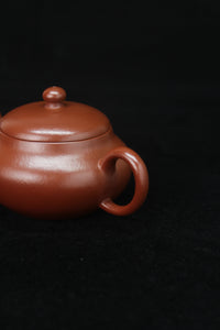 Handle details 2 of Clay teapot handmade with purple clay from zisha art galley