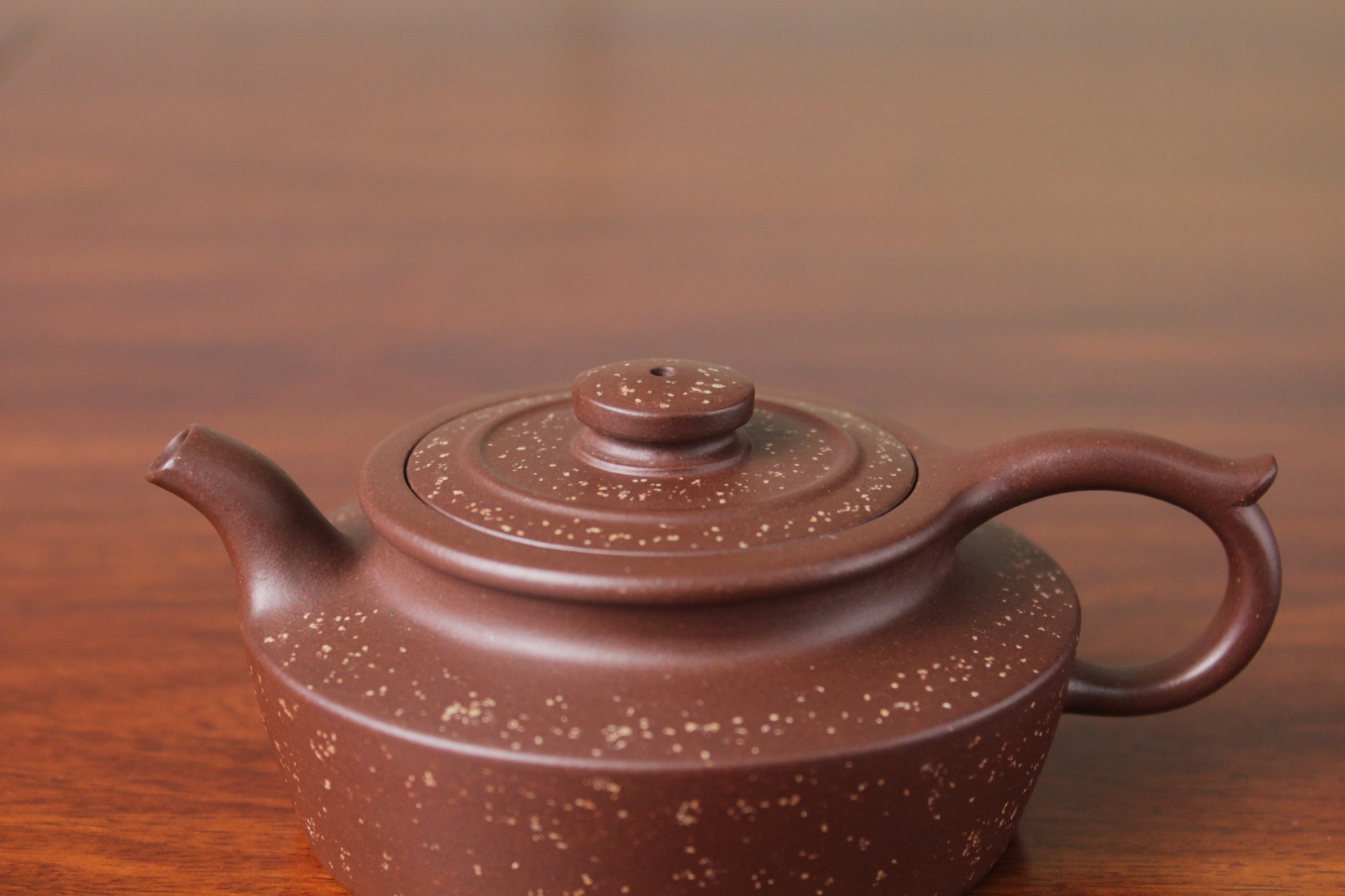 Details of the collectible teapot handmade by teapot artist