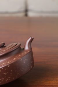 Spout of the collectible teapot handmade by teapot artist