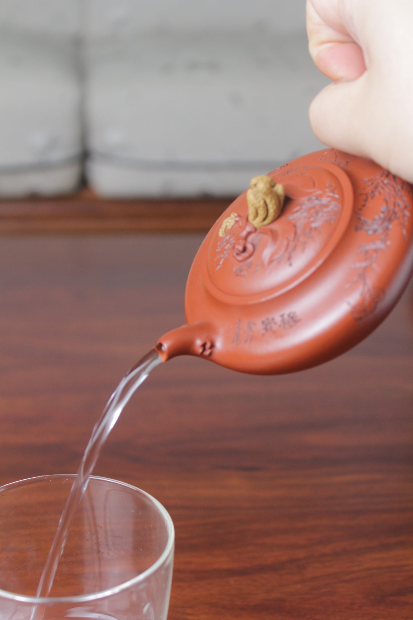 Yixing teapot Buddha's Hand fully handmade 125ml