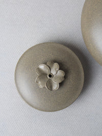 the lid of the collectible teapot on the table