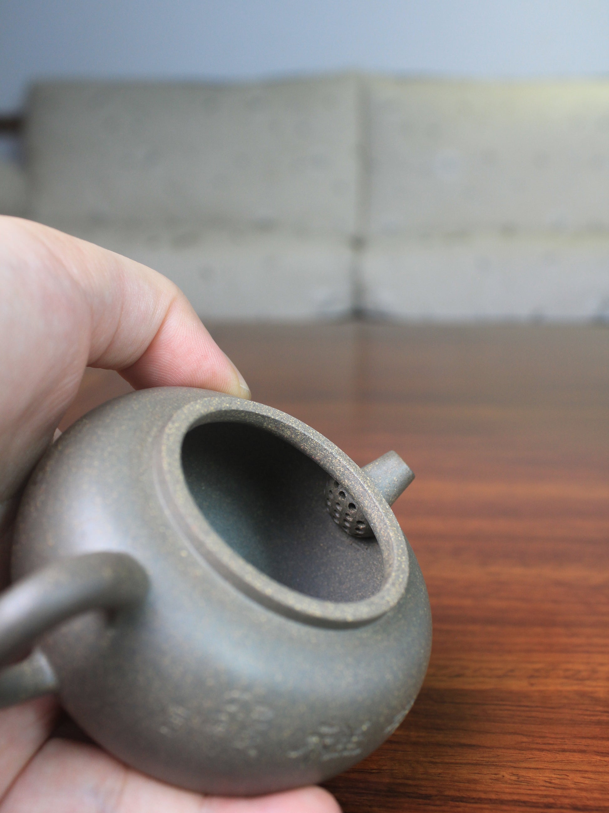 Filter of the Collectible teapot named toad, handmade by teapot artist