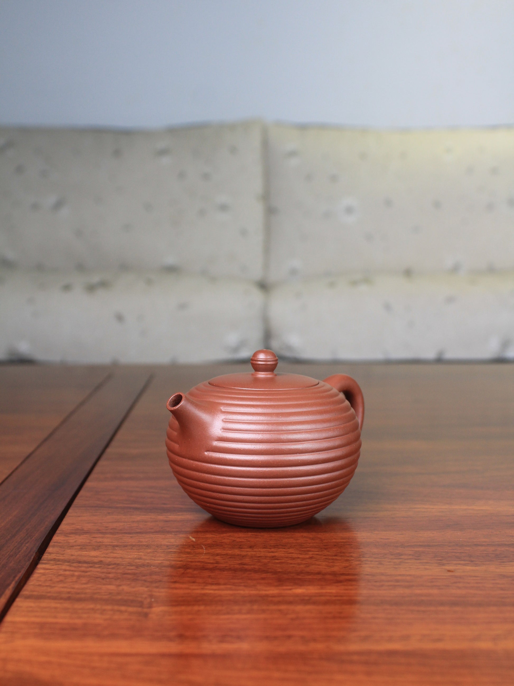 Right view of the Collectible teapot handmade by teapot artist