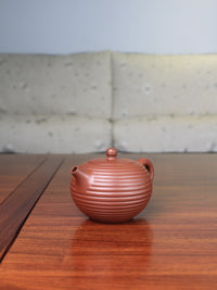 Right view of the Collectible teapot handmade by teapot artist