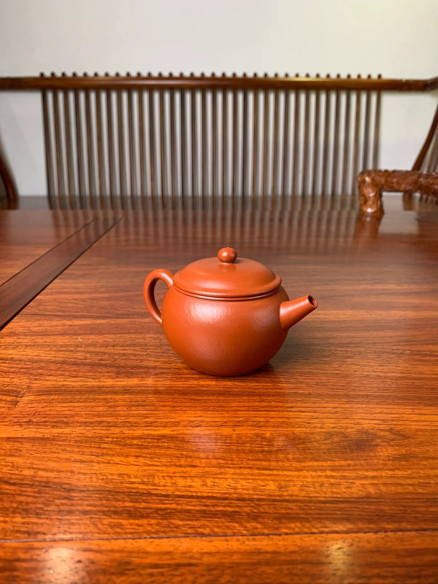 collectible teapot handmade from zisha art gallery left view