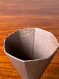 Detail of the mouth of the flared vintage teacup