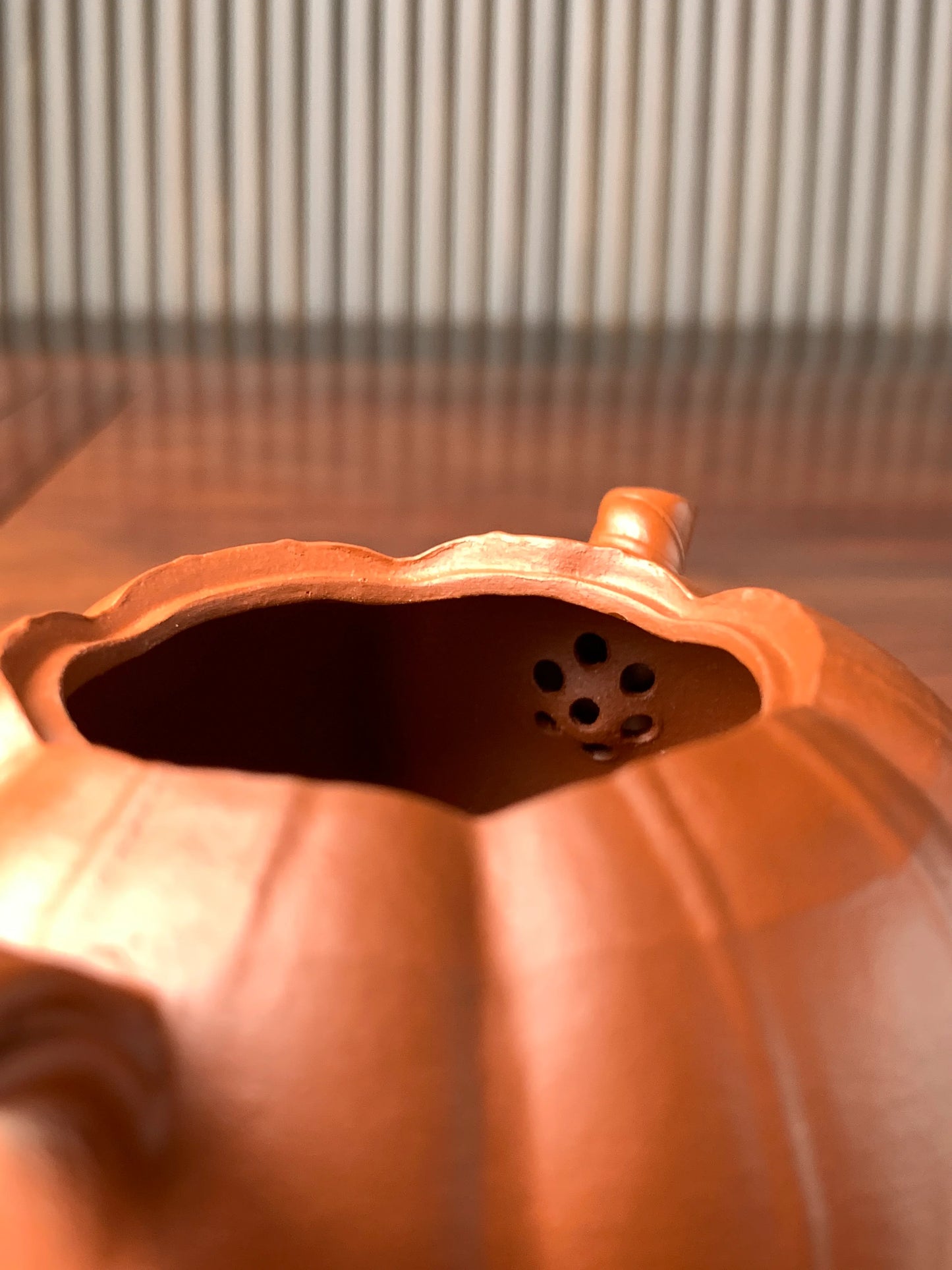 the ball filter of the collectible teapot named pumpkin