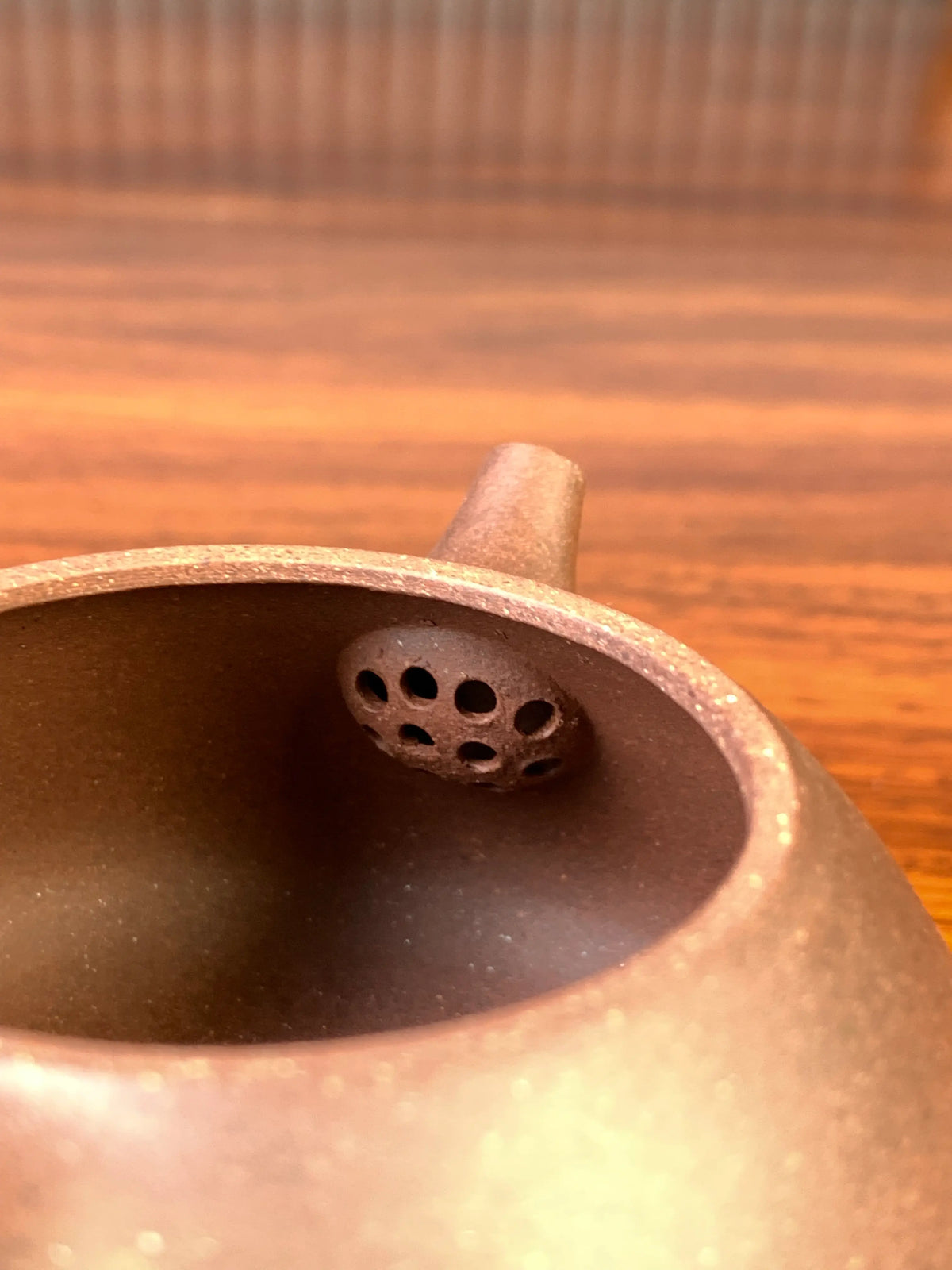 the ball filter of the yixing zisha teapot shi piao