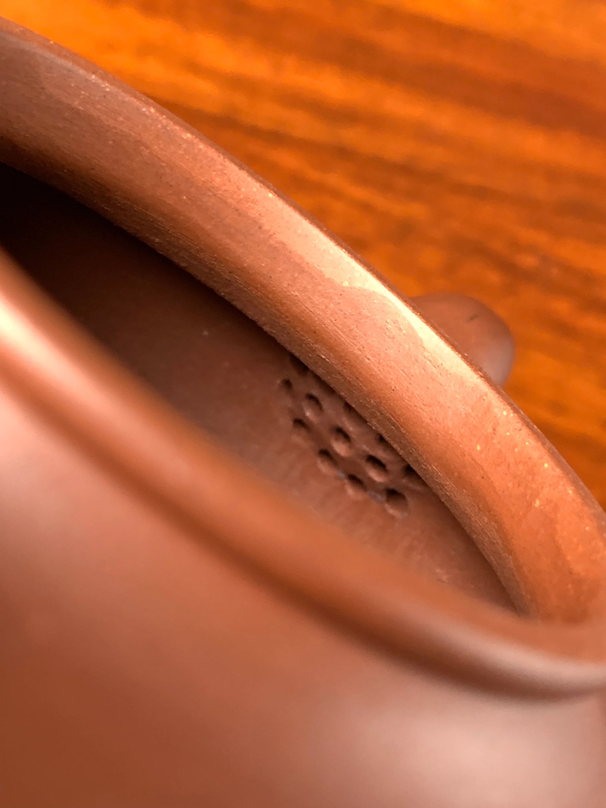 the filter of the handmade yixing teapot 