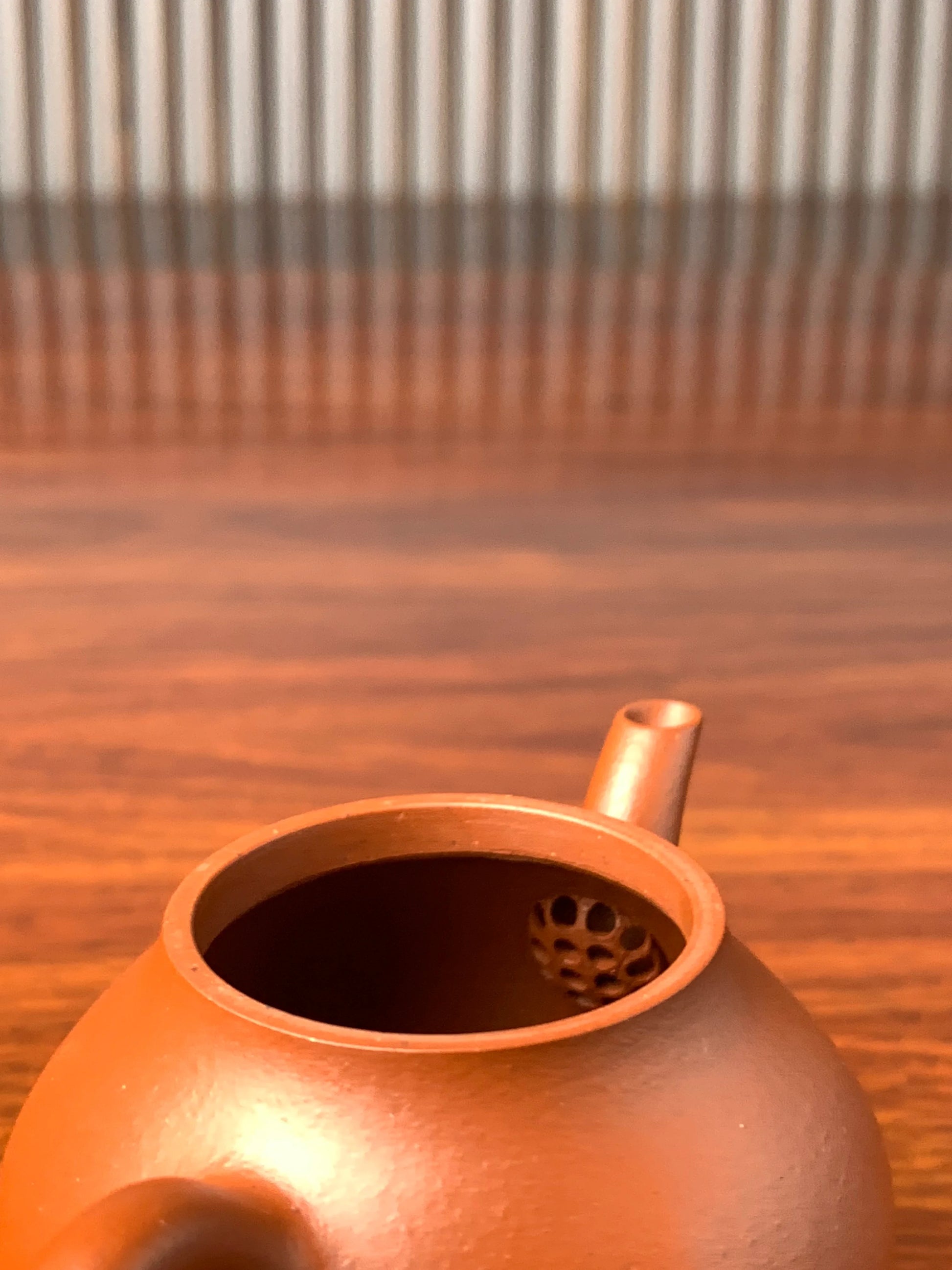 the filter of the handmade yixing teapot