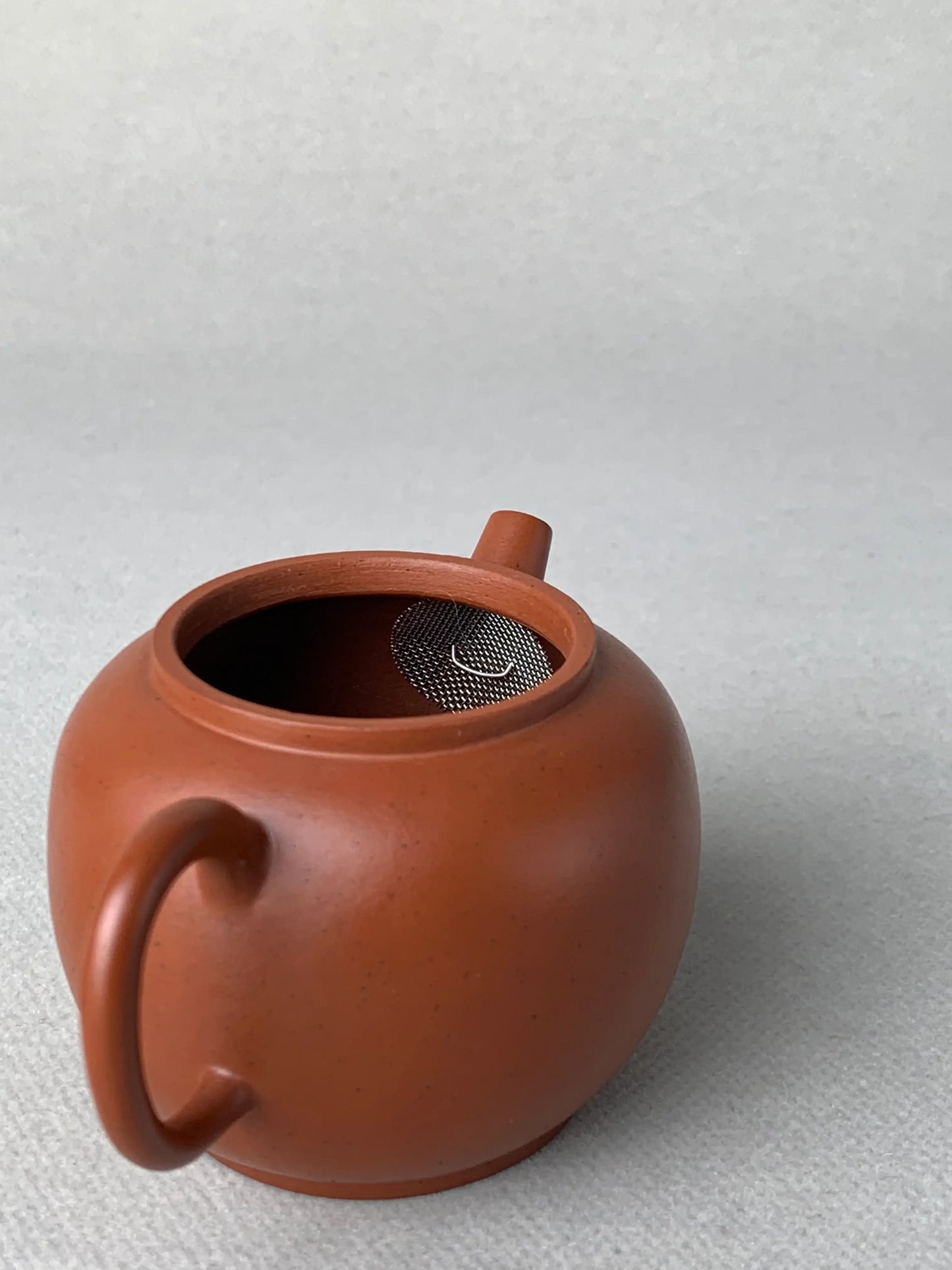 the metallic filter of the collectible teapot
