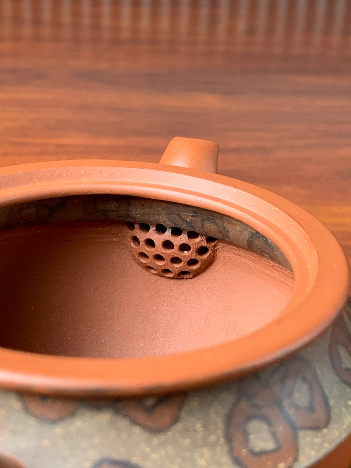 ball filter of the yixing zisha clay teapot