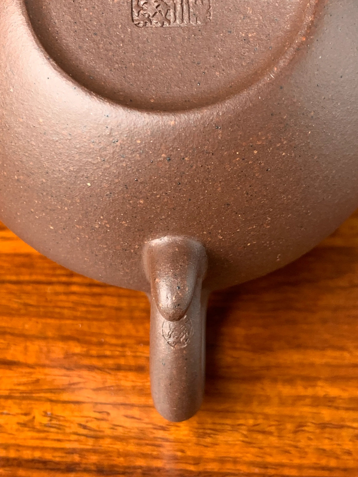 the teapot mark of potter on the handle