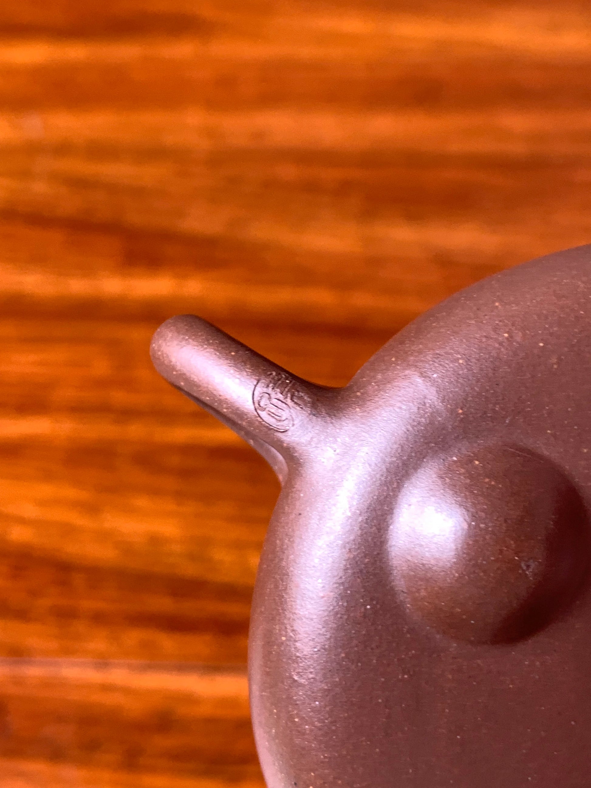 the teapot mark on the teapot handle