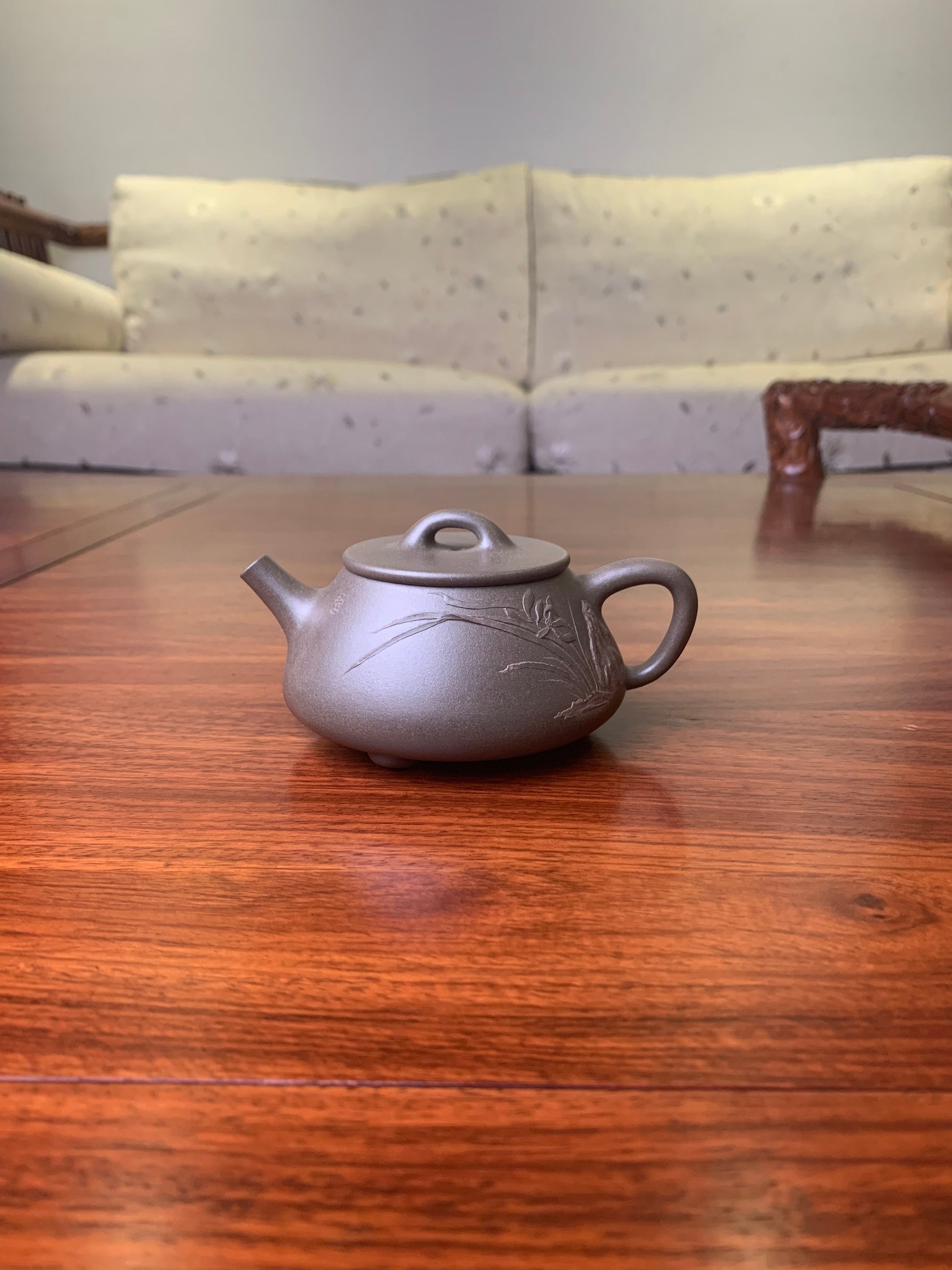 Handmade pottery teapot Shi Piao 130ml - SiYuTao Teapot