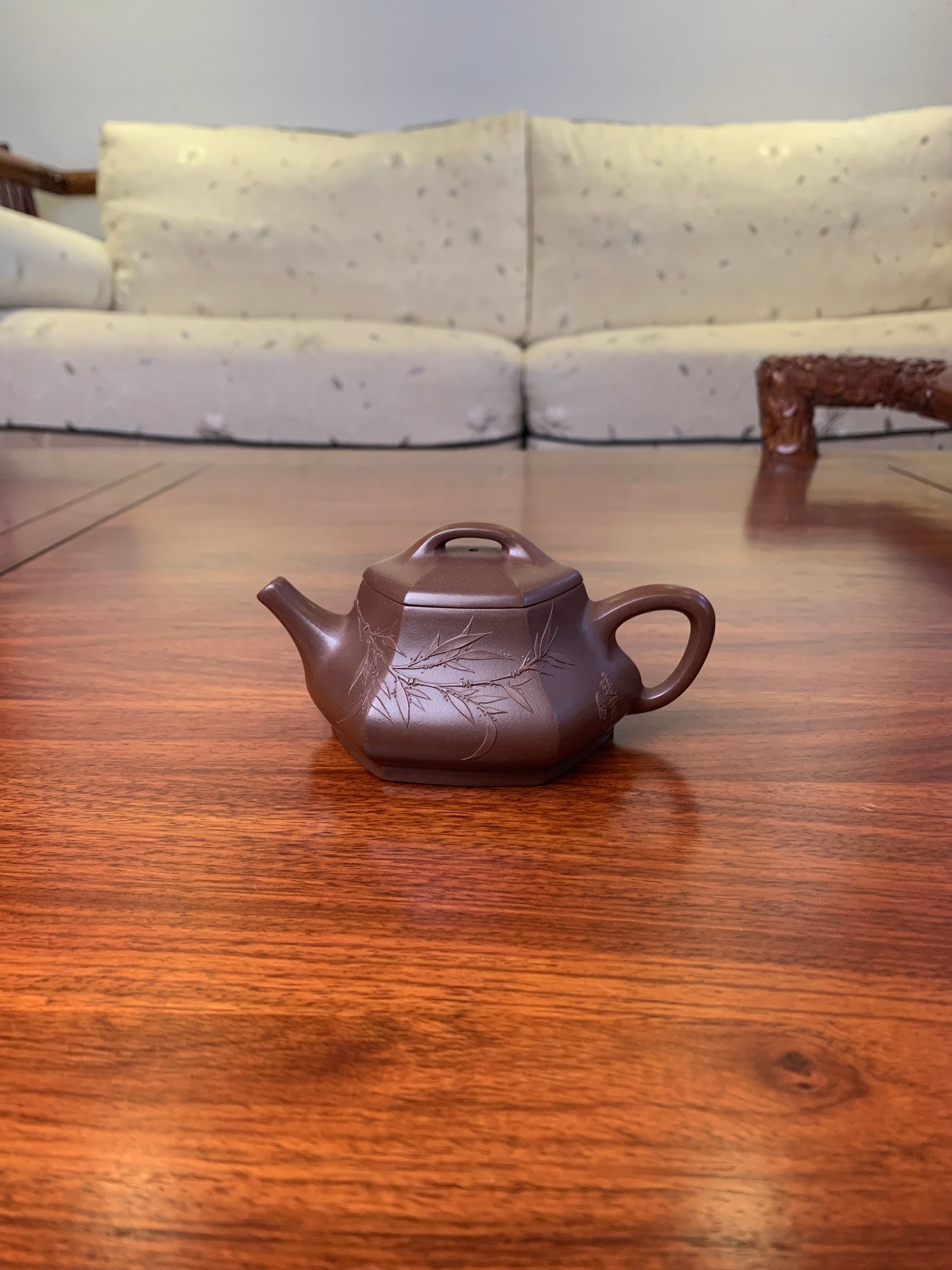 Handmade pottery teapot Shi Piao 145ml - SiYuTao Teapot