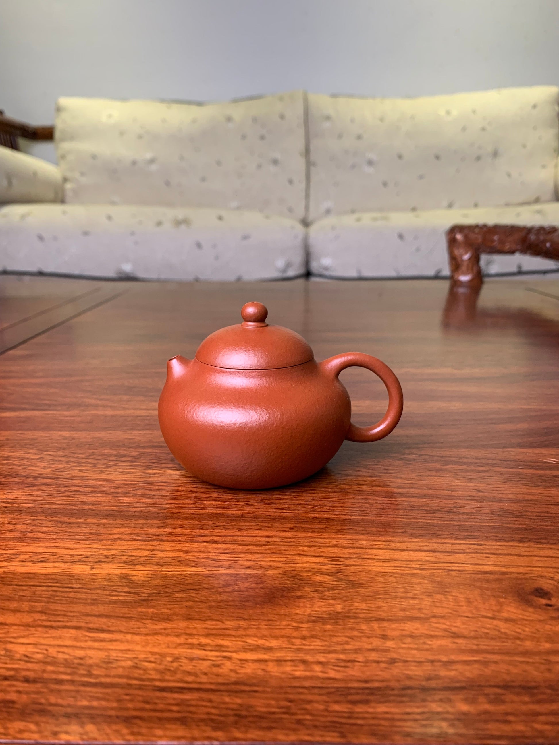 Handmade pottery teapot Wen Dan 120ml fully handmade - SiYuTao Teapot