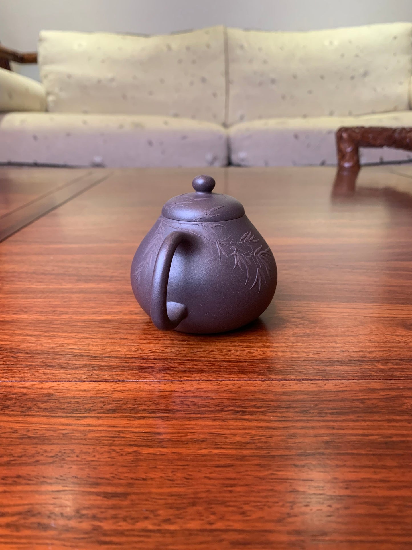 Handmade pottery teapot Wen Dan 150ml - SiYuTao Teapot