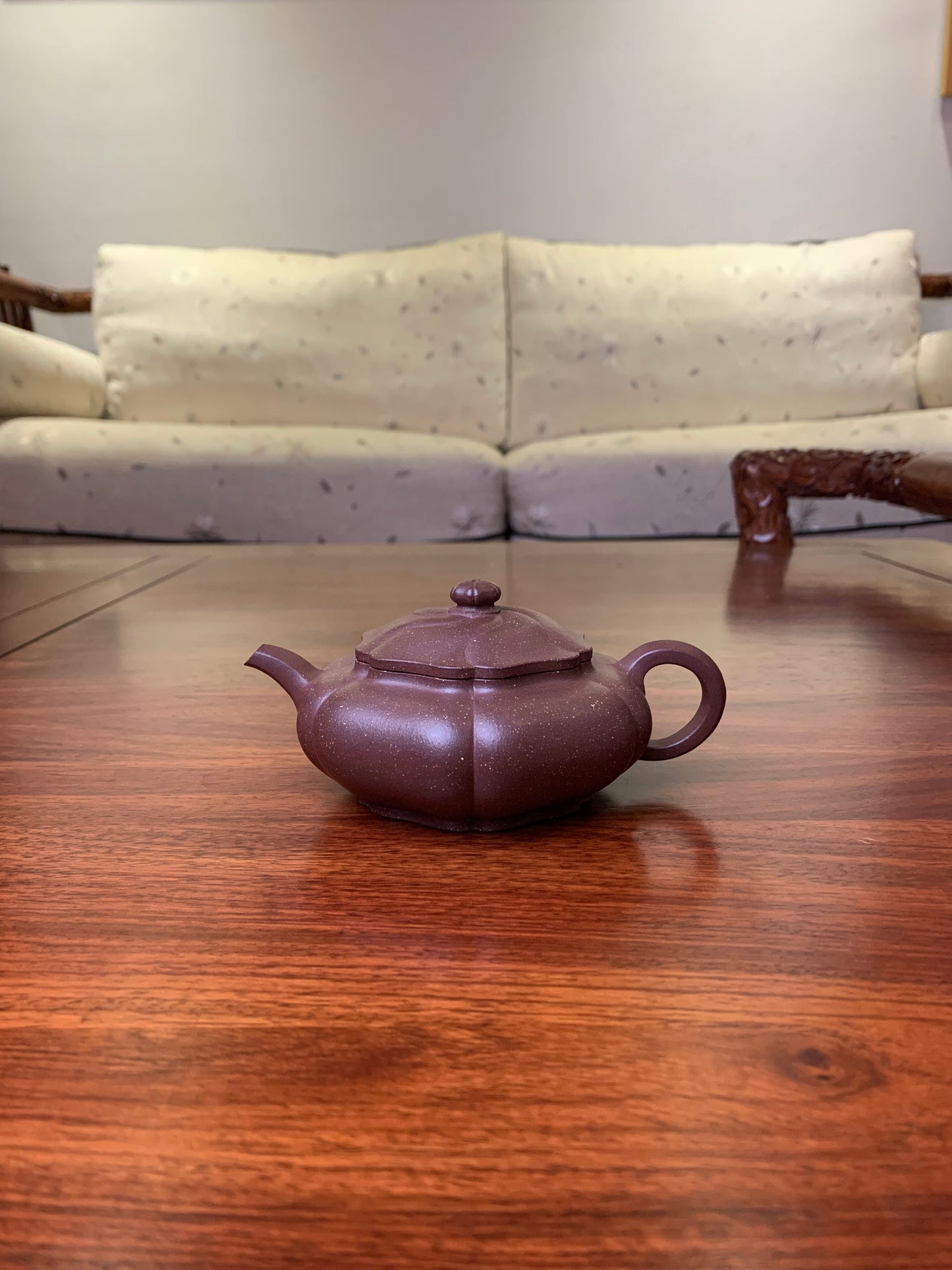 Handmade pottery teapot Xu Bian 166ml - SiYuTao Teapot