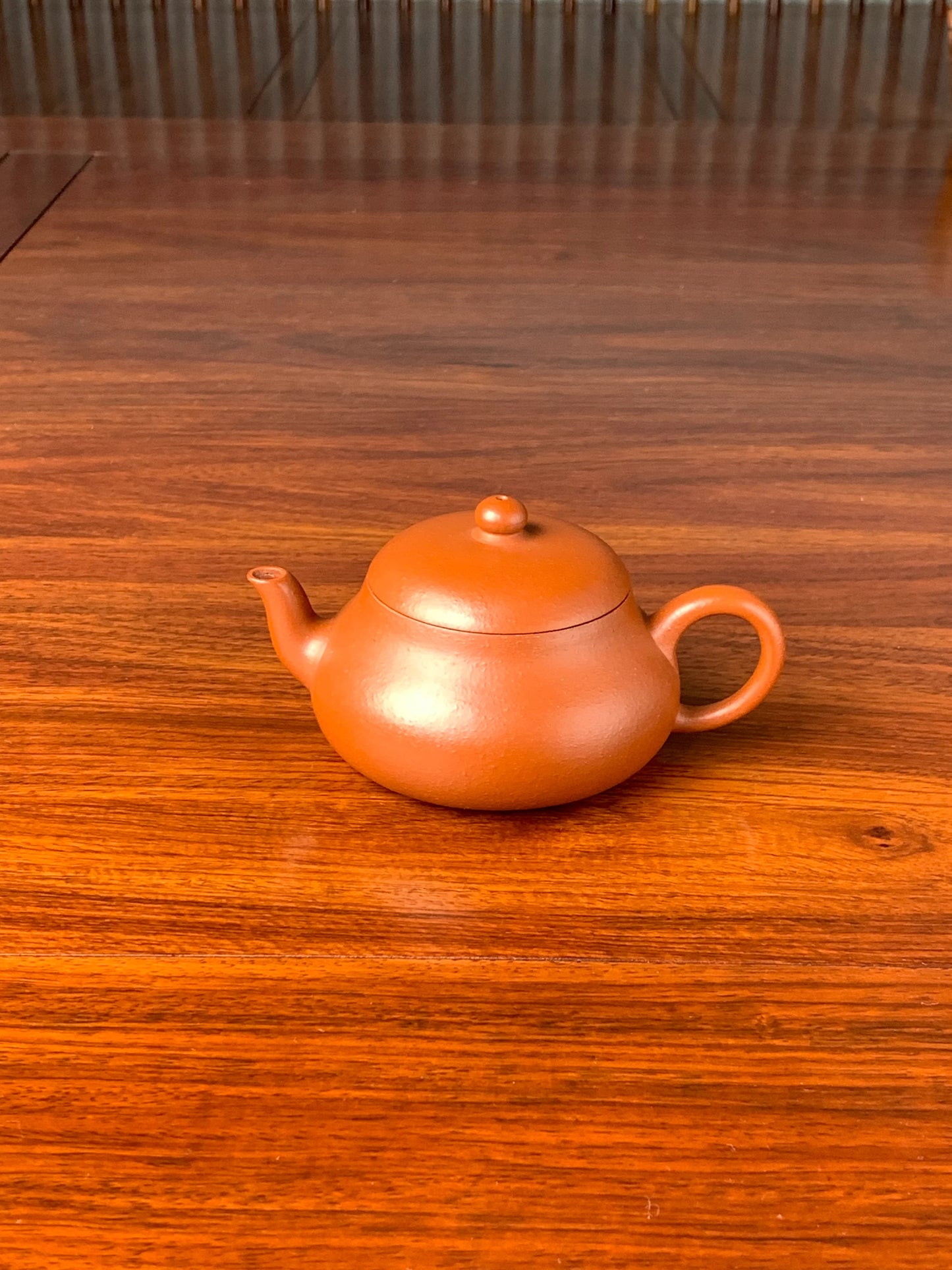 the front view of the handmade yixing teapot