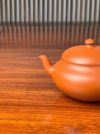 the spout of the handmade yixing teapot yuan ju