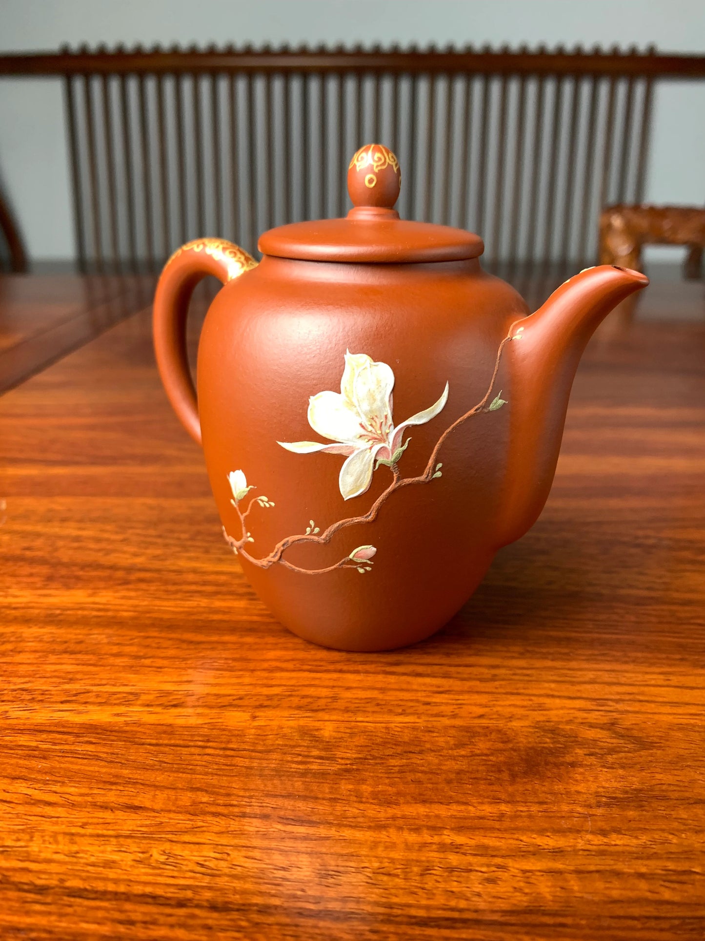 Artwork teapot Magnolia 250ml fully handmade