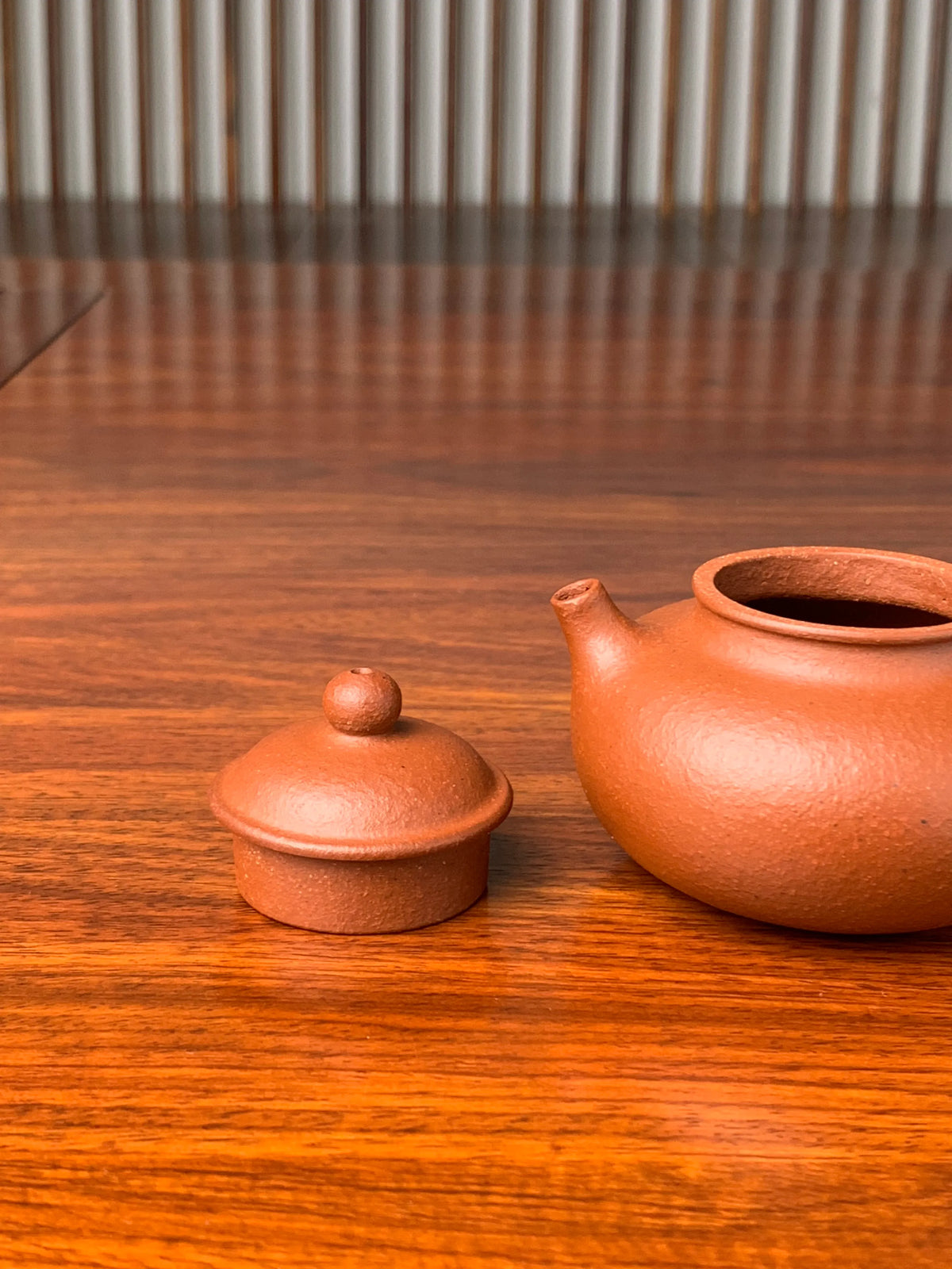 lid and spout of the handmade yixing teapot