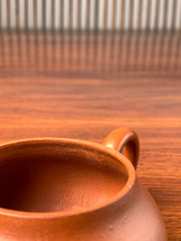 Tool marks on the interior of this fully handmade teapot