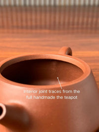 the interior joint traces from the full handmade the teapot