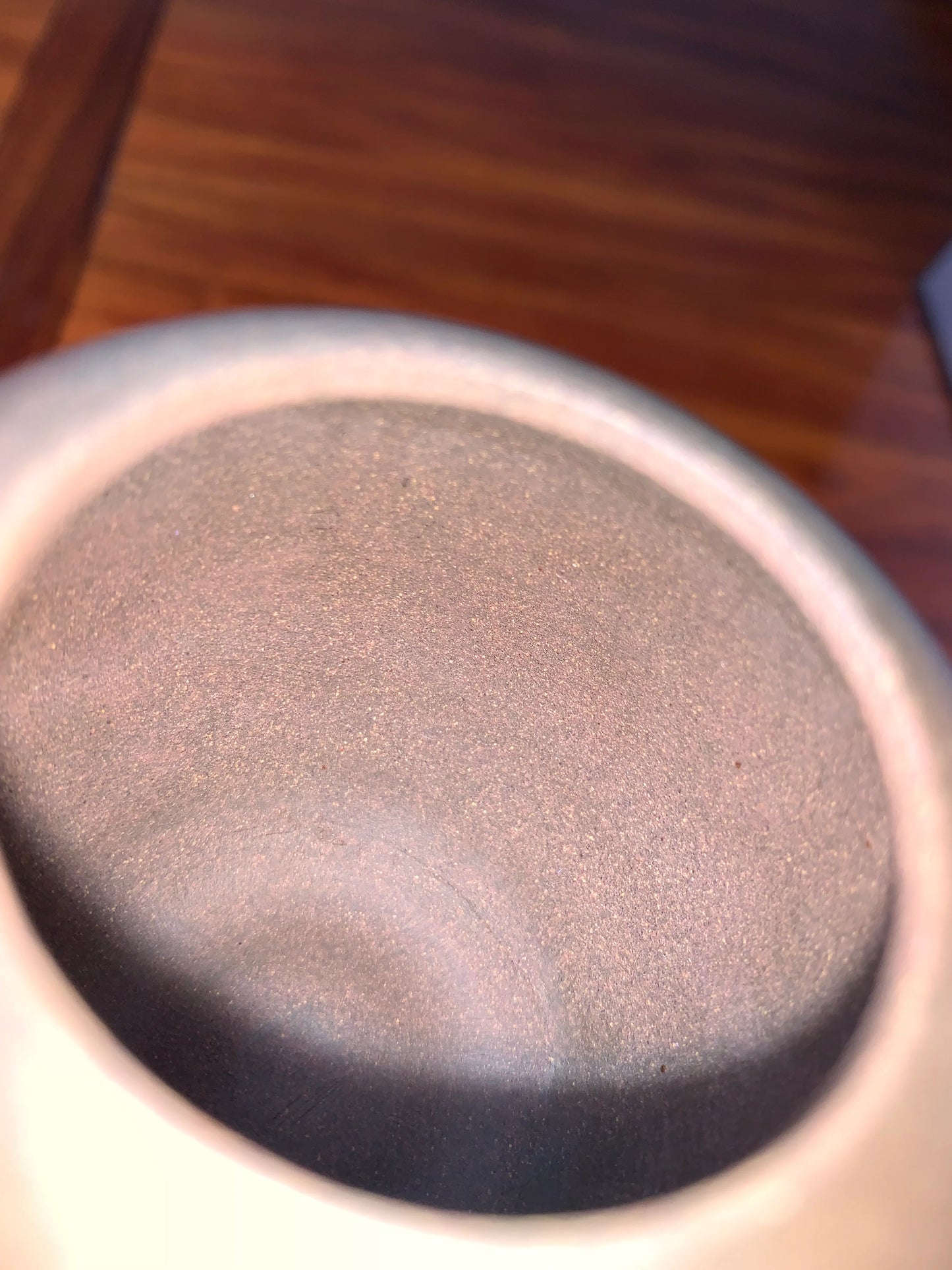 the inside ni men of the handmade yixing teapot