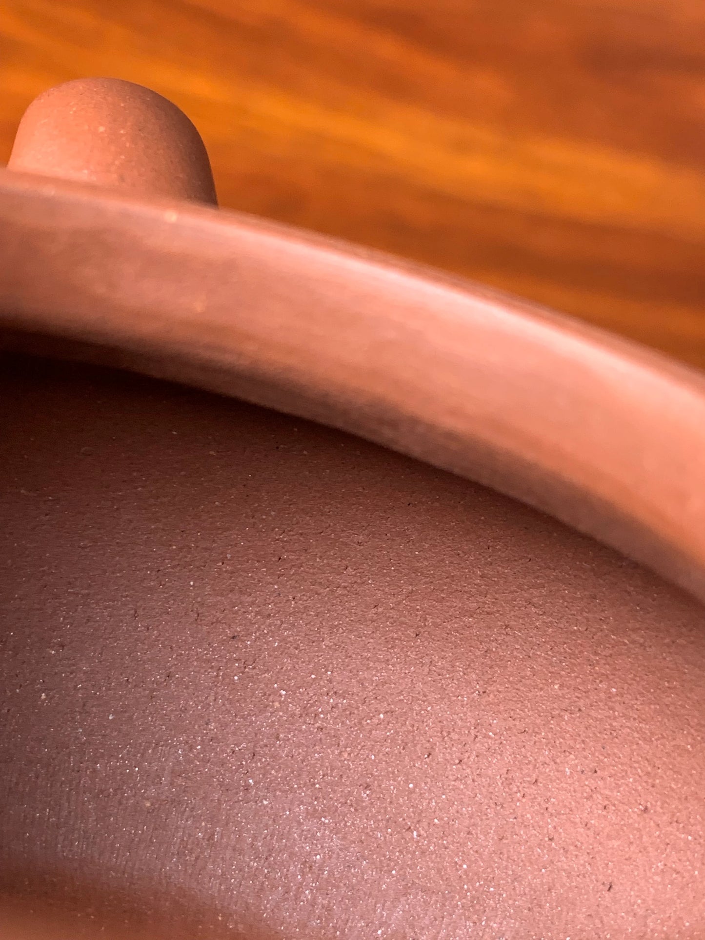 the inside of the handmade yixing teapot is loose