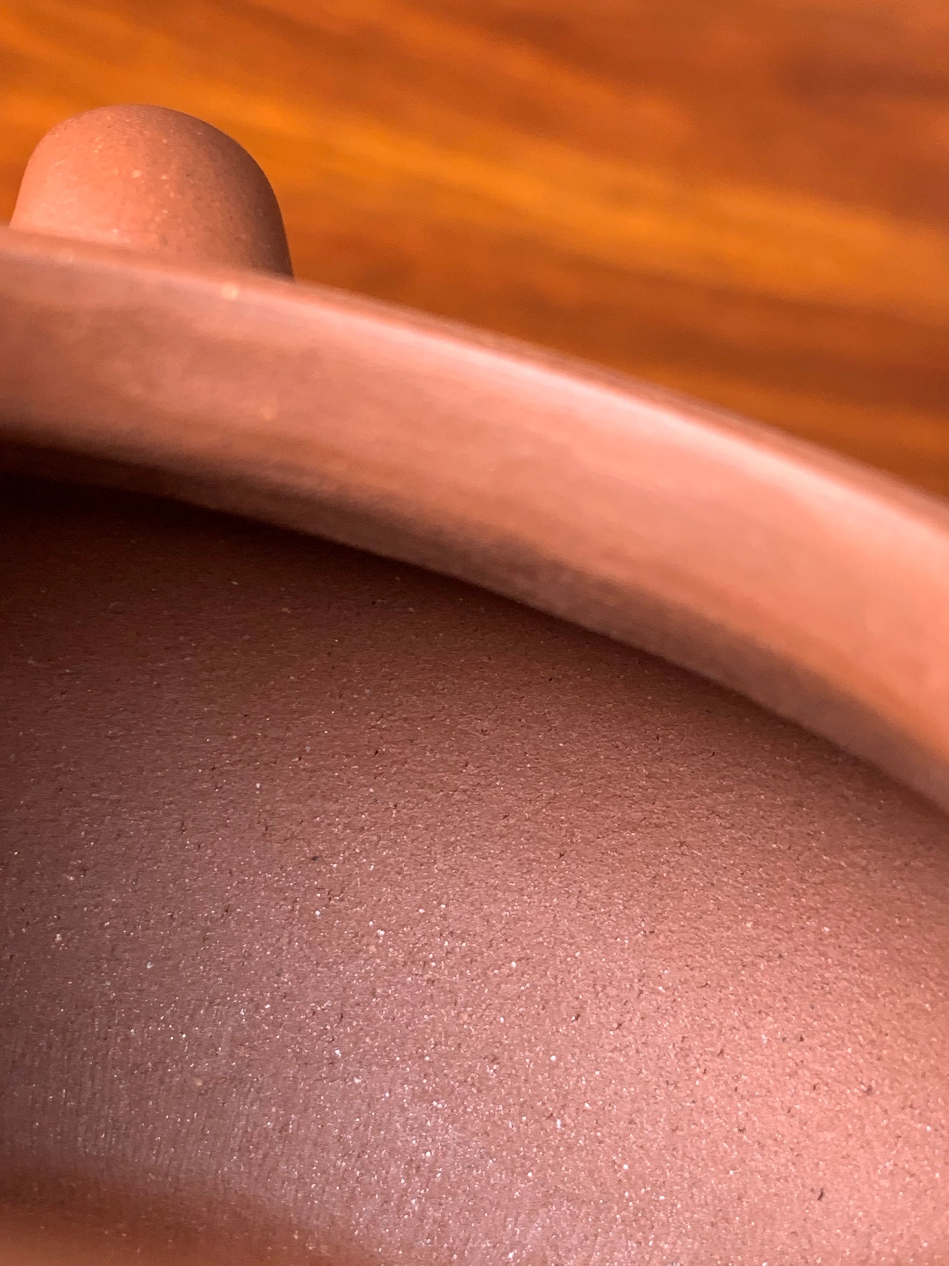 the inside of the handmade yixing teapot is loose