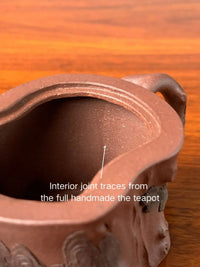 Interior joint traces from the full handmade the teapot