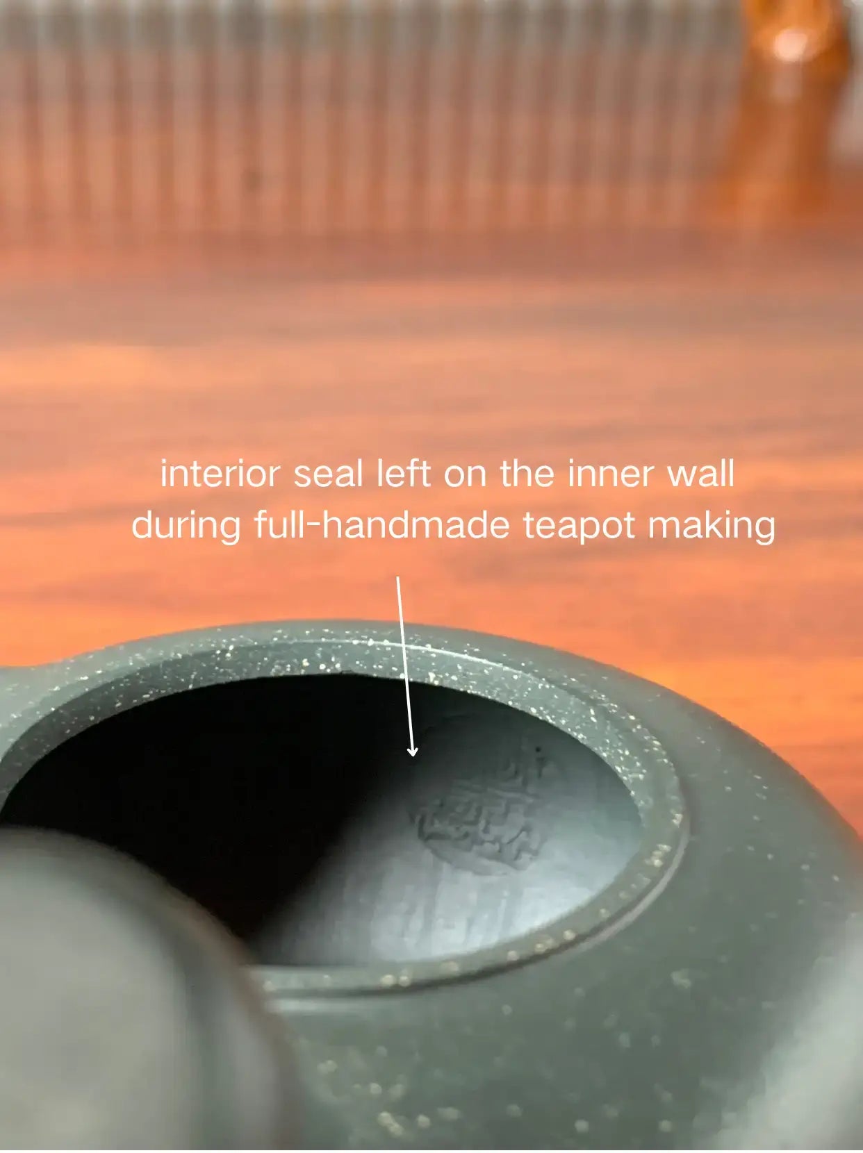there is a inside mark in the full handmade yixing clay teapot