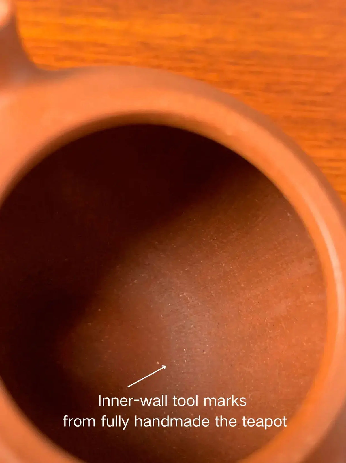 the inner wall tool marks in the small yixing teapot