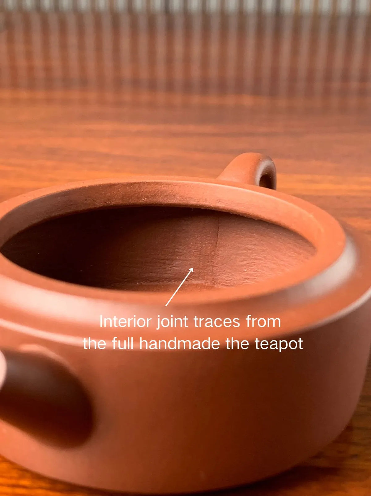 Interior joint traces from the full handmade the teapot