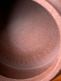 the inside tool marks of the handmade yixing teapot