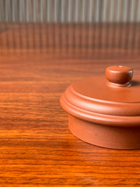 Details of the lid of the collectible teapot