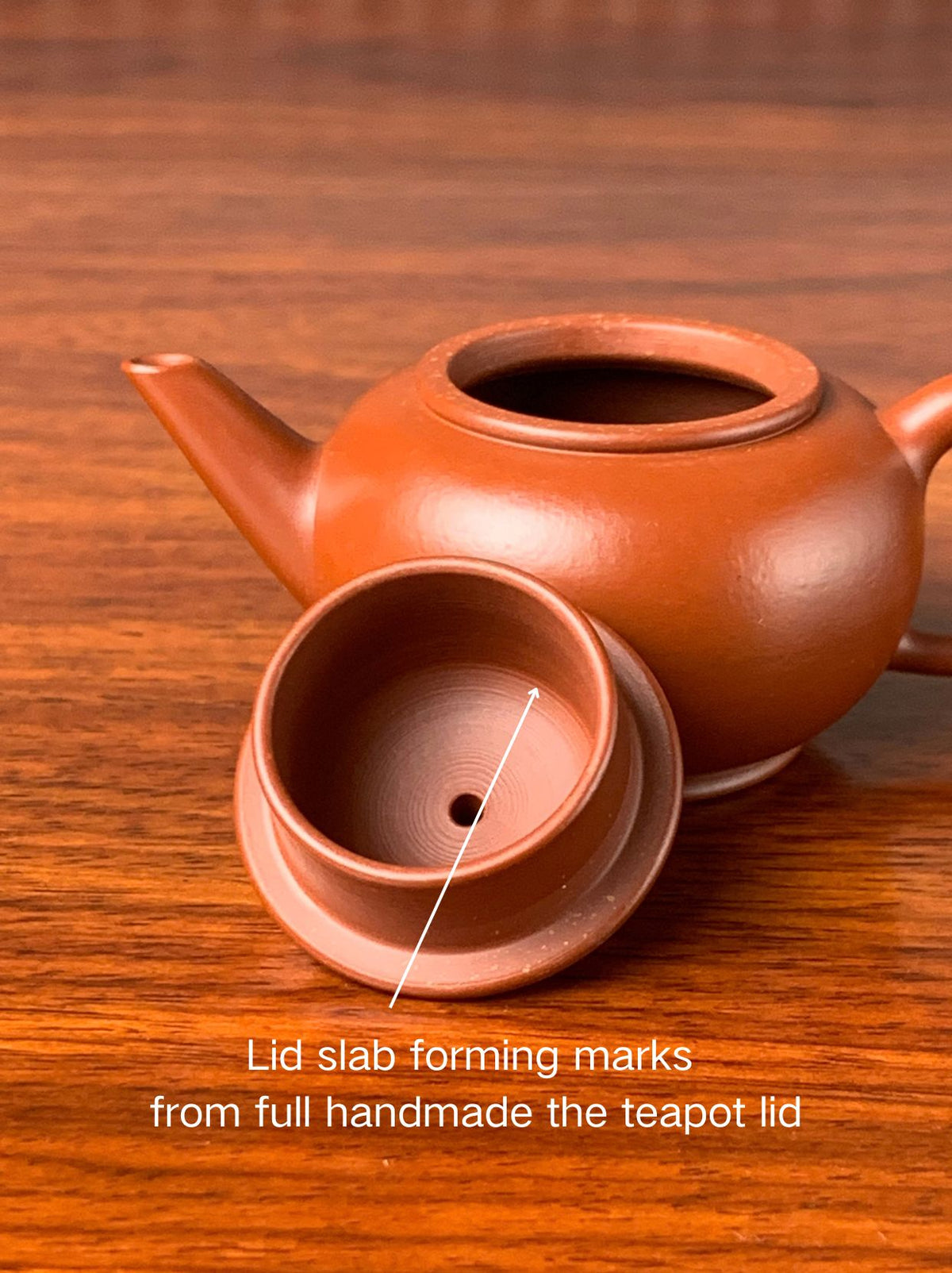 lid slab forming marksfrom full handmade the teapot lid