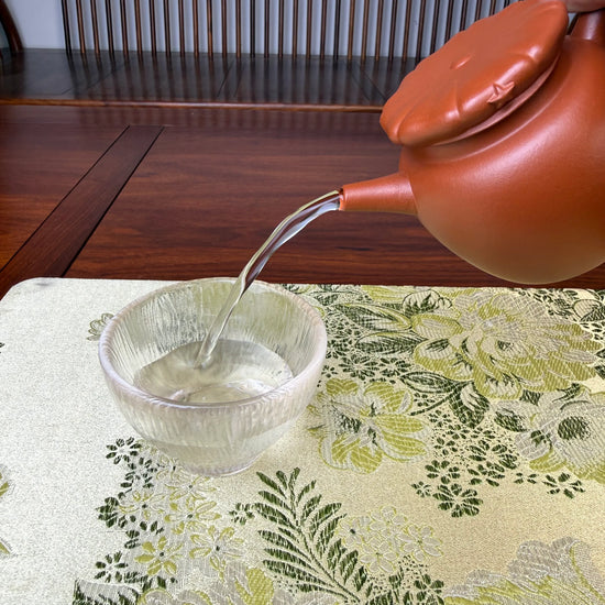 the perfect pour of the handmade yixing teapot
