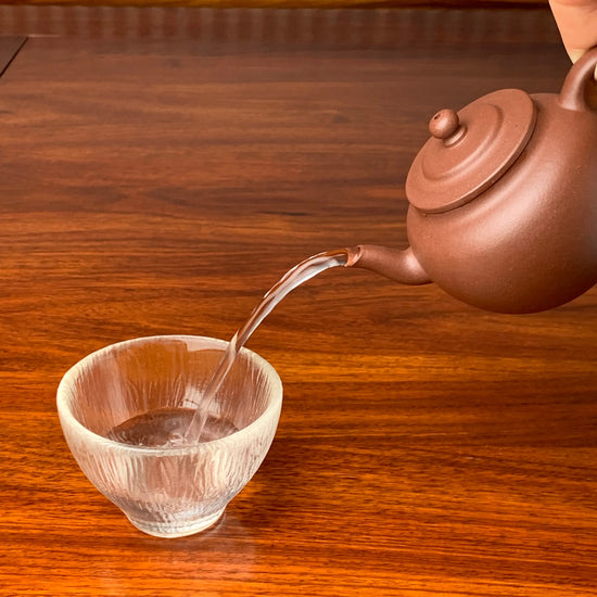 the perfect pour of the handmade yixing teapot