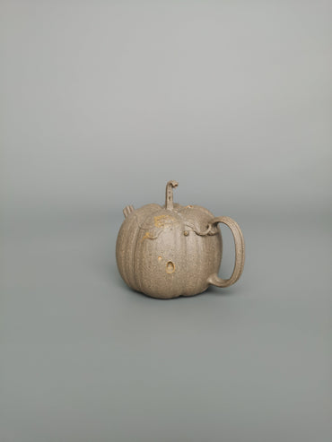 pumpkin teapots vintage collectible teapots back