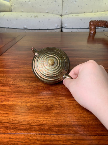 Siyutao artwork teapot ripple 120ml Fully handmade - SiYuTao Teapot